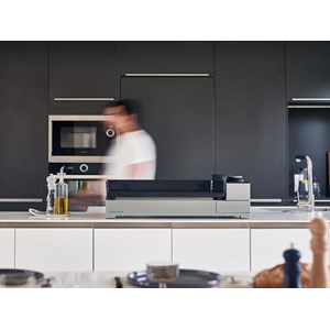 Plancha électrique premium 60 acier noir et gris - forge adour