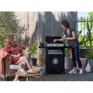 Plancha la petite française électrique 150 duo sur chariot - le marquier