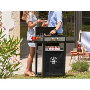 Plancha française gaz 250 duo edition sur chariot – le marquier