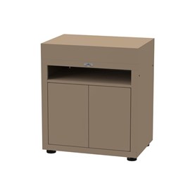 Meuble cuisine extérieure avec tablette - 80 x 55 cm – taupe – le marquier