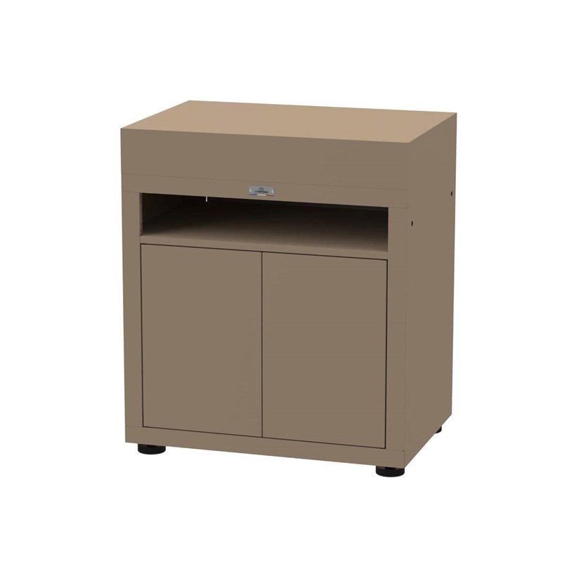 Meuble cuisine extérieure avec tablette - 80 x 55 cm – taupe – le marquier