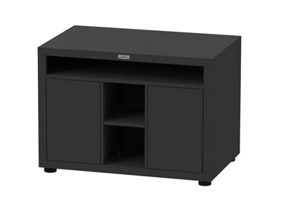 Meuble cuisson xl pour cuisine extérieure - 110 x 70 cm – noir – le marquier