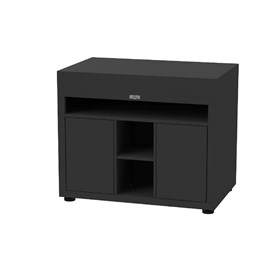 Meuble tablette xl pour cuisine extérieure - 110 x 70 cm – noir – le marquier