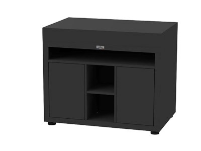 Meuble tablette xl pour cuisine extérieure - 110 x 70 cm – noir – le marquier