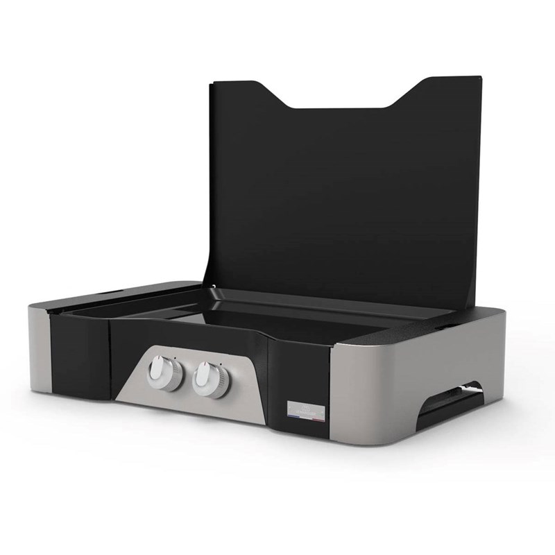 Plancha exclusive électrique 260 duo avec couvercle – le marquier