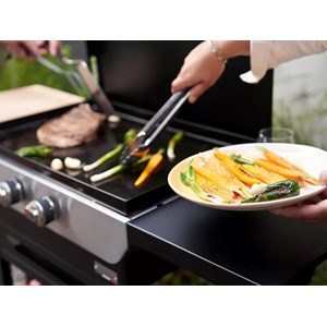 Plancha original gaz 260 duo sur chariot - le marquier