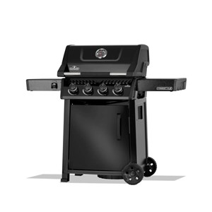 Barbecue gaz freestyle 425 noir 4 brûleurs avec porte et brûleurs inox - napoléo