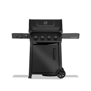 Barbecue gaz freestyle 425 noir 4 brûleurs + 1 sizzle zone série phantom - napol