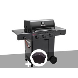 Barbecue à gaz essential 3g - 3 brûleurs + housse de protection - char-broil