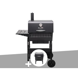 Barbecue à charbon charcoal m + charcoal 2go offset-smoker - char-broil
