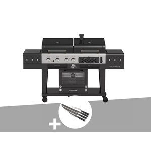 Barbecue hybride memphis ultimate version 2,0 + set de 4 couteaux - pit boss