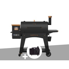 Barbecue à pellets onyx augustin xl 1000 + housse de protection - pit boss