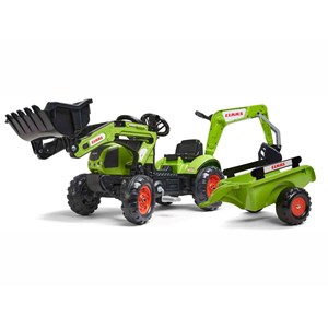 Tractopelle enfant claas arion 410 avec remorque + excavatrice 2 à 5 ans - falk