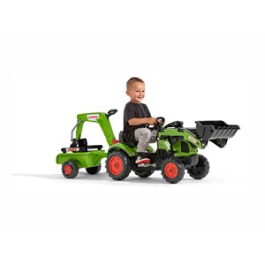 Tractopelle enfant claas arion 410 avec remorque + excavatrice 2 à 5 ans - falk
