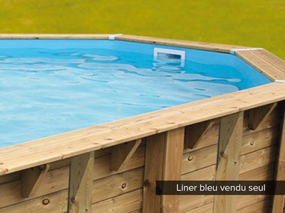 Liner seul bleu pour piscine bois azura 5,05 x 3,50 x 1,26 m - ubbink