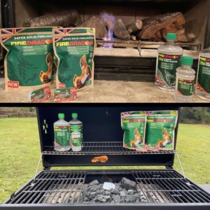 Combustible gel fire dragon firelighter 1 litre