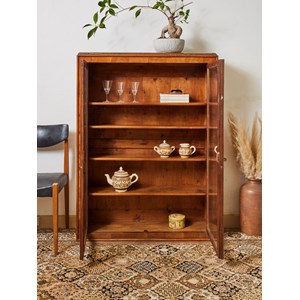 Petite vitrine en loupe d'orme  n°138