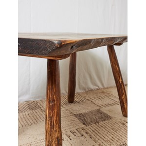 Table à manger brutaliste en chêne massif n°565