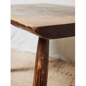 Table à manger brutaliste en chêne massif n°565