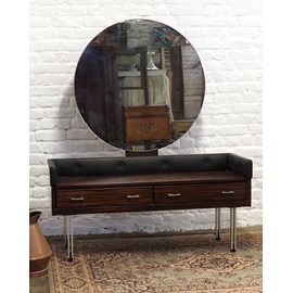 Coiffeuse en formica et simili cuir n°234