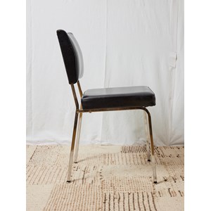 Paire de chaises en chrome n°1227