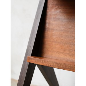 Desserte à roulettes en métal et bois n°245