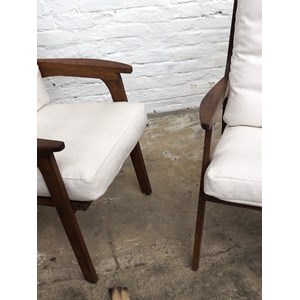 Paire de fauteuils scandinaves en chêne n°790