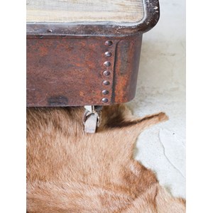 Table basse industrielle en bois n°433