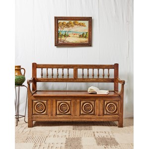 Antoine, le banc en bois clair n°324