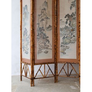 Paravent en bambou et natte n°24