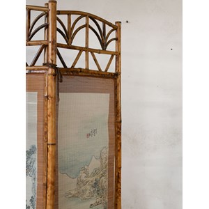 Paravent en bambou et natte n°24
