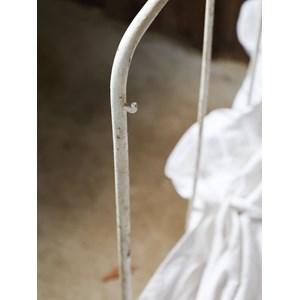 Banquette blanche en fer forgé n°37