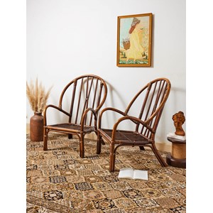 Paire de fauteuil en rotin n°685