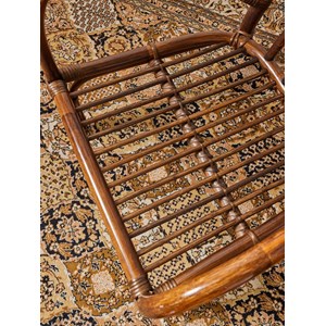 Paire de fauteuil en rotin n°685