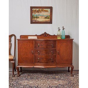 Buffet anglais en chêne tigré n°659