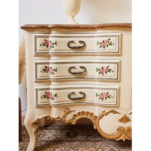 Commode florale en bois n°225