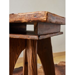 Paire de tables d'appoints brutalistes en céramique n°668