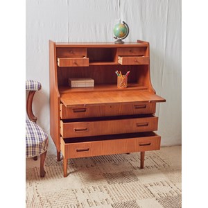 Secrétaire scandinave en bois clair n°137
