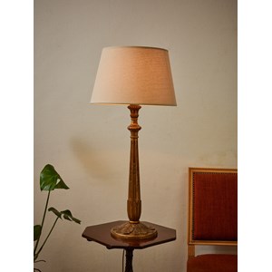 Lampe à poser xviiième en bois doré n°427