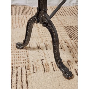 Table à manger bistro en marbre blanc n°77