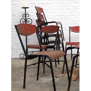 Lot de 9 chaises patinées n°1224