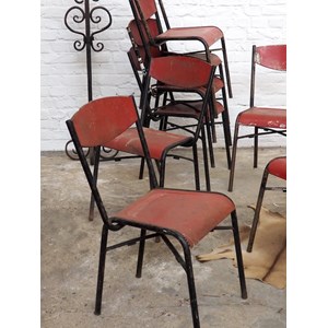 Lot de 9 chaises patinées n°1224