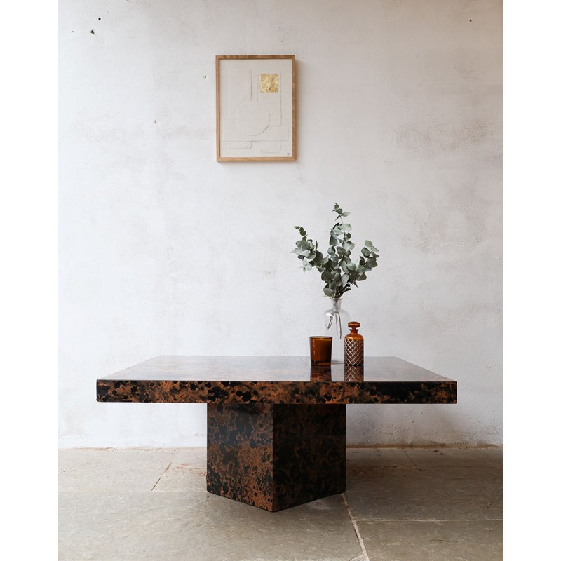 Debongout - Table basse effet marbré en bois n°754