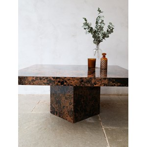 Table basse effet marbré en bois n°754