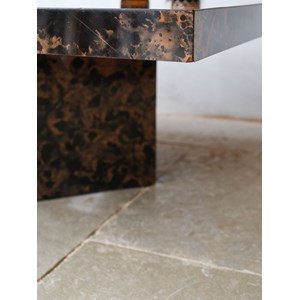 Table basse effet marbré en bois n°754