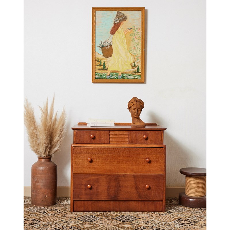 Debongout - Commode anglaise en bois clair n°366