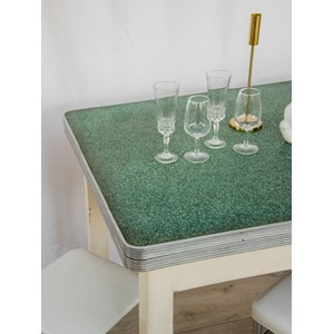 Table à manger vintage en inox n°571