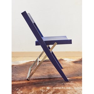 Lot de 6 chaises bleues ikea vintage niels gammelgaard    n°1244