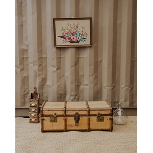 Lucienne, la malle vintage en bois n°257