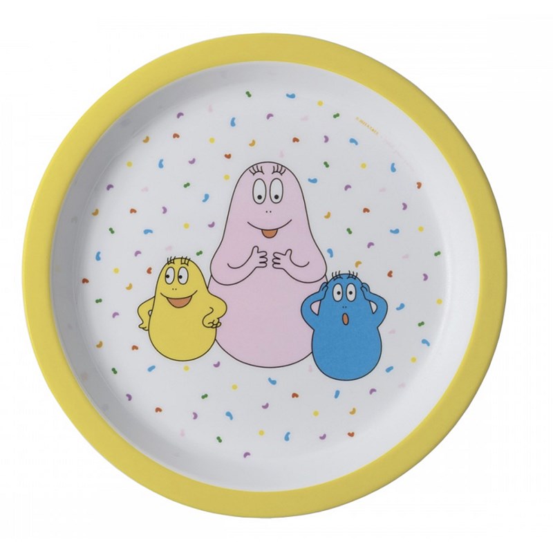 Assiettes bébé barbapapa 18cm